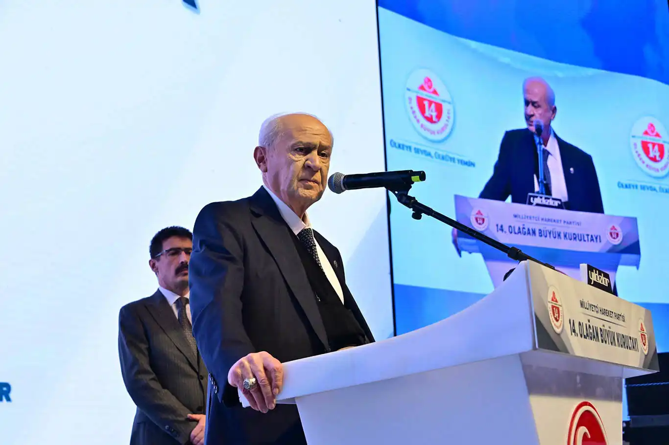 MHP Genel Başkanlığına yeniden Bahçeli seçildi