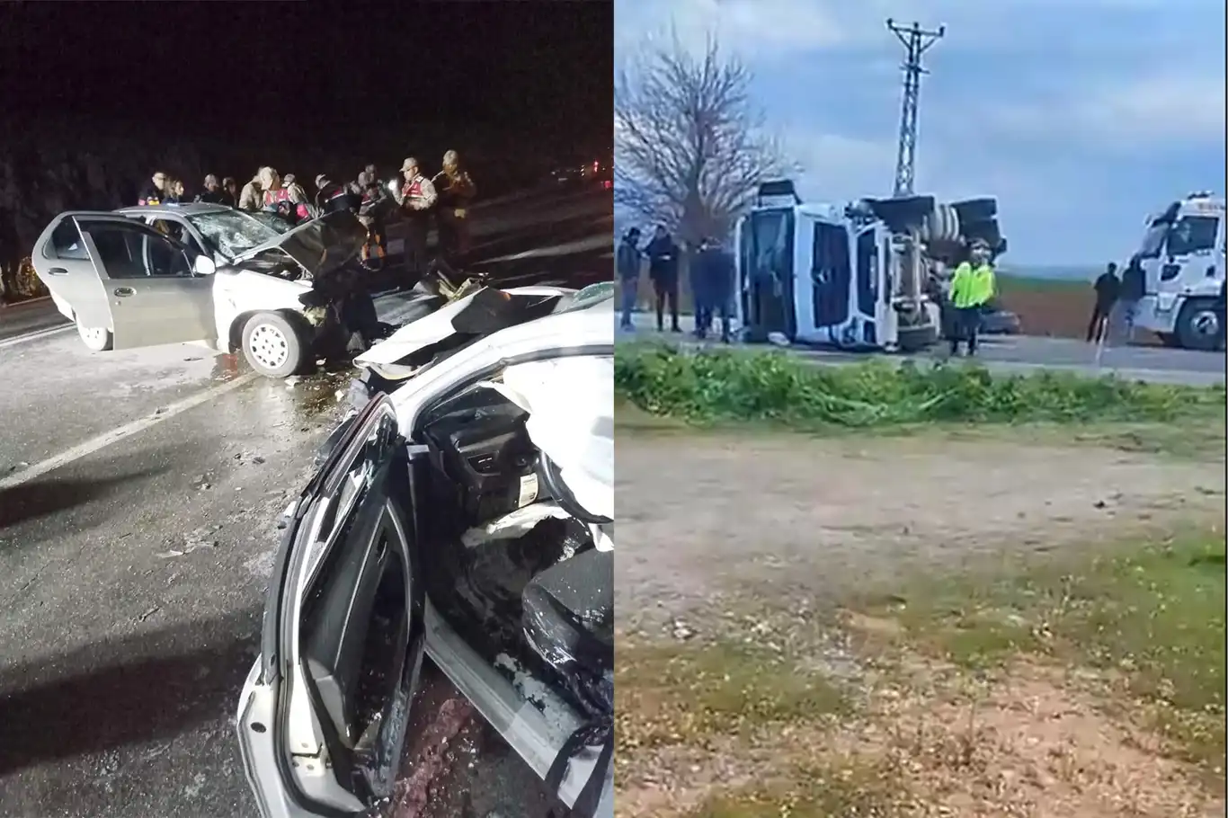 Suruç "ölüm yolu"nda kaza: 1 ölü 2 yaralı Suruç "ölüm yolu"nda kaza: 1 ölü 2 yaralı