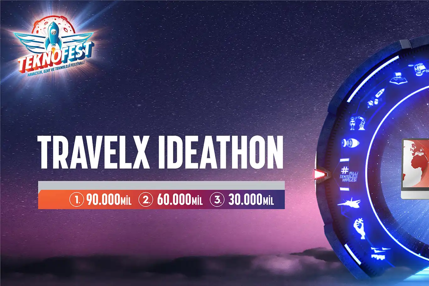 TEKNOFEST TravelX Ideathon Yarışması için başvurular sürüyor TEKNOFEST TravelX Ideathon Yarışması için başvurular sürüyor