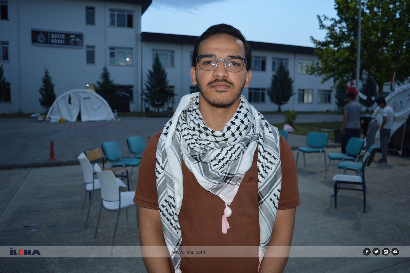 Siirt University students continue tent vigil in support of Palestine Siirt University students continue tent vigil in support of Palestine
