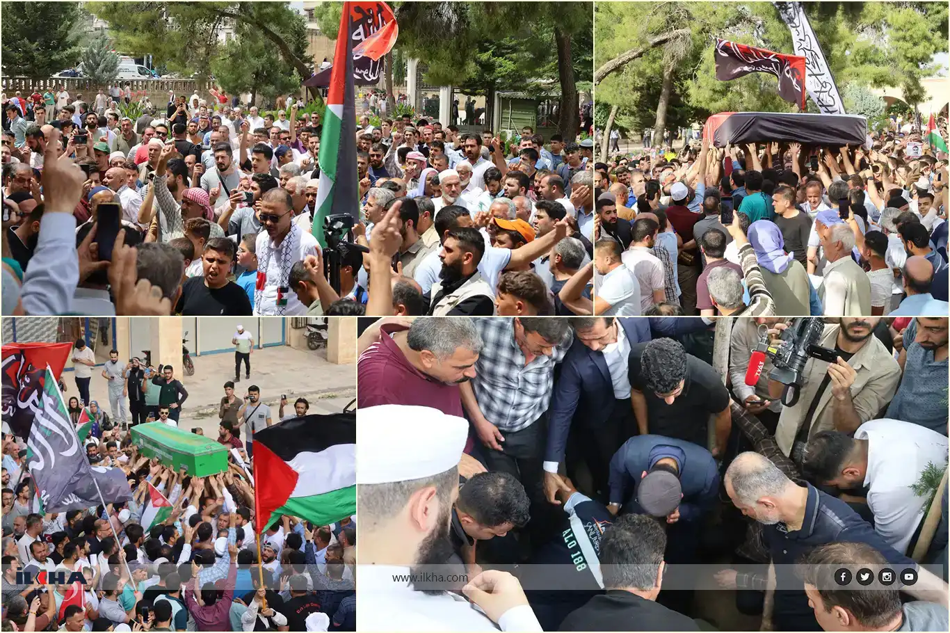 برگزاری مراسم خاک سپاری شهید حسن ساکلنان در اورفا