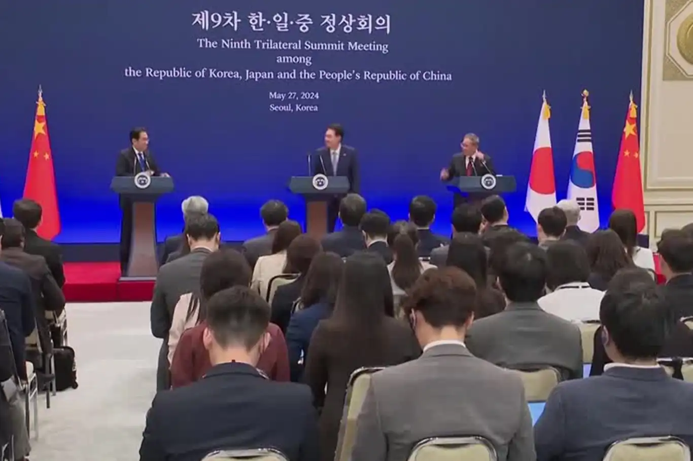 Güney Kore, Çin ve Japonya arasında 5 yıl sonra ilk üçlü zirve Güney Kore, Çin ve Japonya arasında 5 yıl sonra ilk üçlü zirve