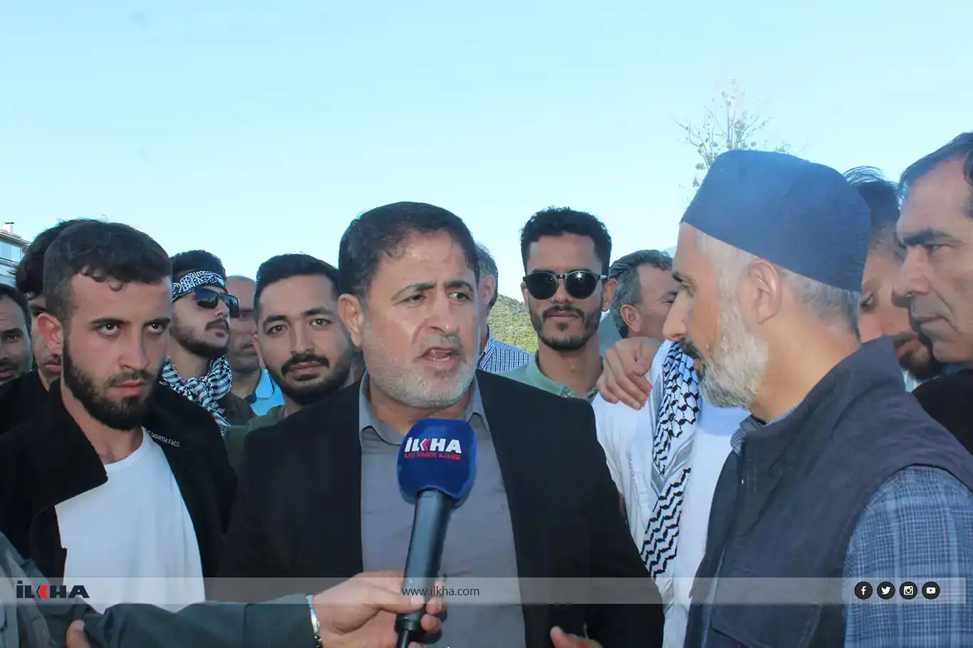 Hamas official Talal Nassar joins solidarity march in support of Gaza Hamas official Talal Nassar joins solidarity march in support of Gaza