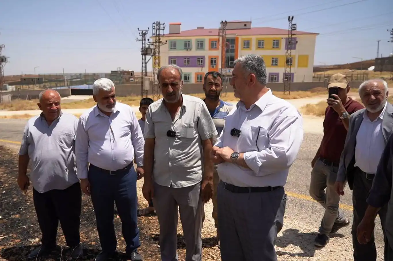 HÜDA PAR heyetinden yangın bölgesinde inceleme HÜDA PAR heyetinden yangın bölgesinde inceleme