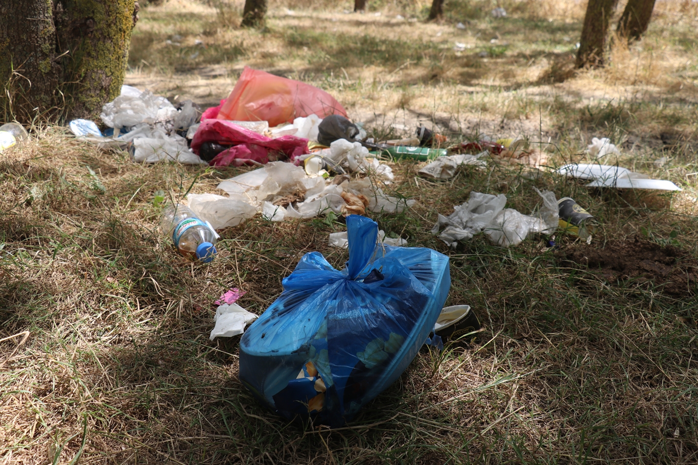 Sazlıbosna Barajı'nın etrafı çöpten geçilmiyor