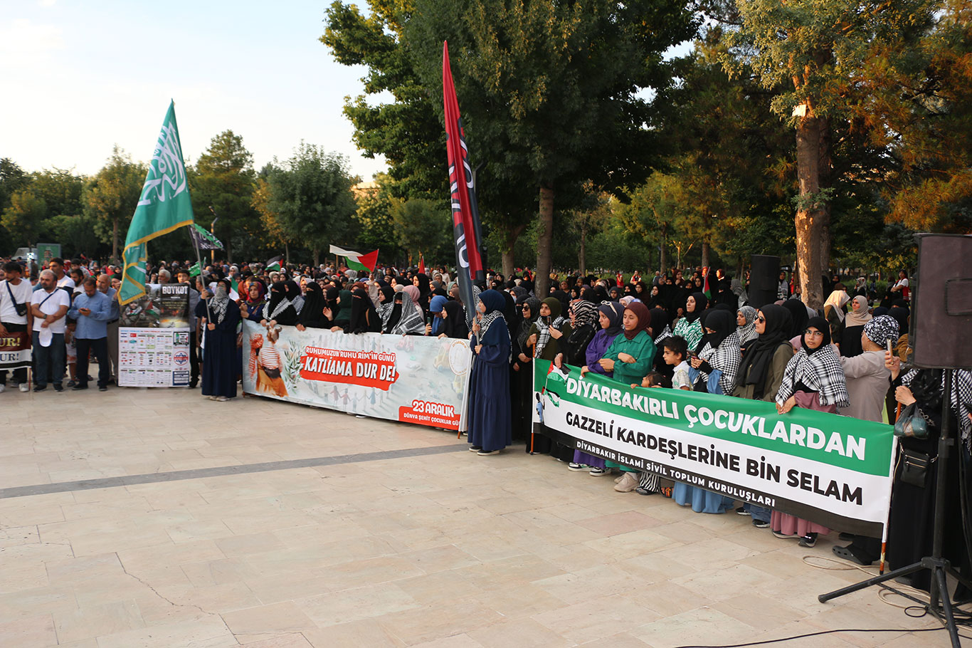 Diyarbakır İslami STK'lardan "Gazze İçin Yürüyoruz" etkinliği 