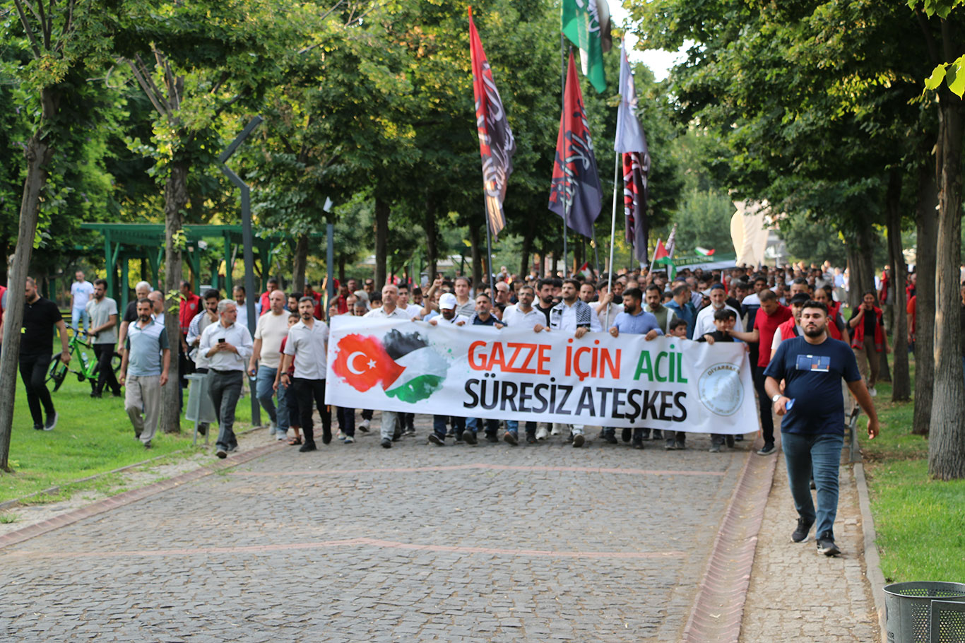 Diyarbakır İslami STK'lardan "Gazze İçin Yürüyoruz" etkinliği 