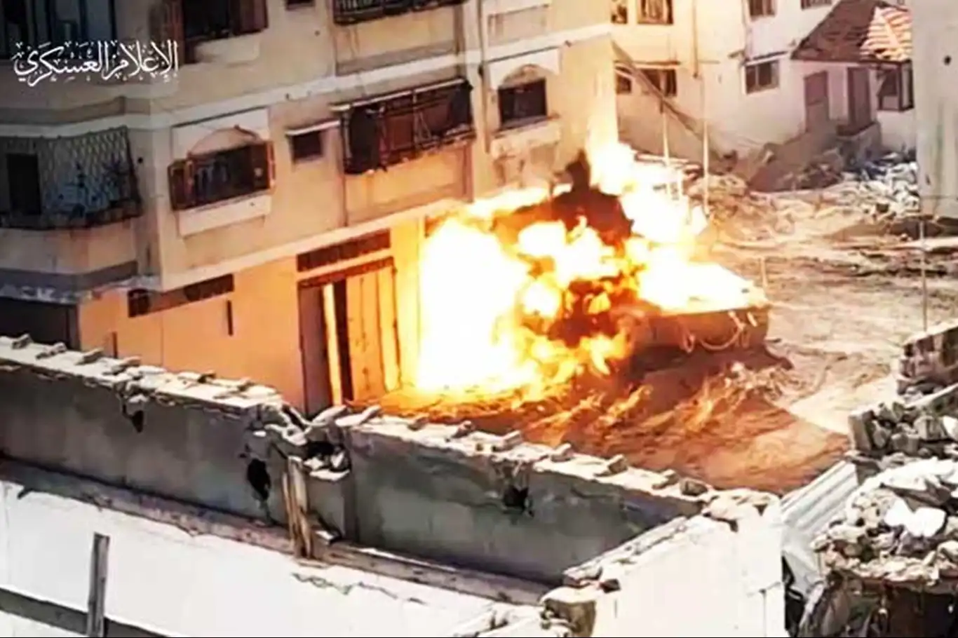 Palestinian fighters destroy Israeli military vehicles in Gaza Palestinian fighters destroy Israeli military vehicles in Gaza