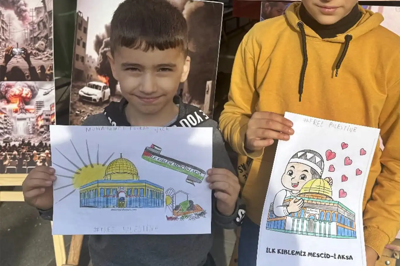 8 yaşındaki çocuktan anlamlı Gazze videosu 8 yaşındaki çocuktan anlamlı Gazze videosu