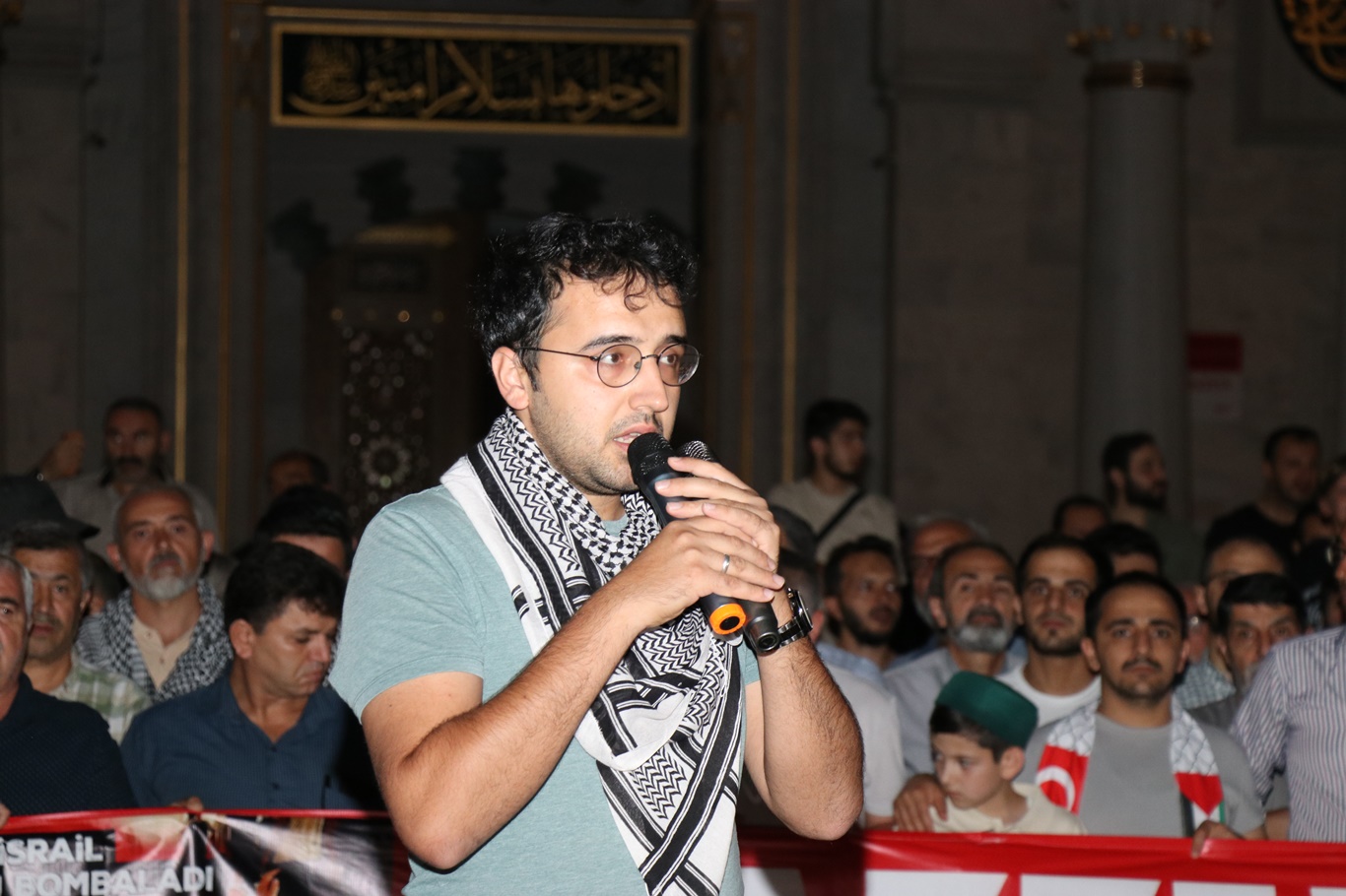Sabah namazında şehid edilen Filistinler için Ankaralılar bir araya geldi 
