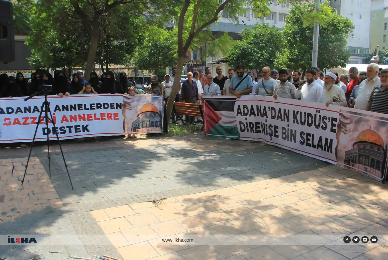 Thousands gather in Adana to protest Israeli genocide in Gaza Thousands gather in Adana to protest Israeli genocide in Gaza