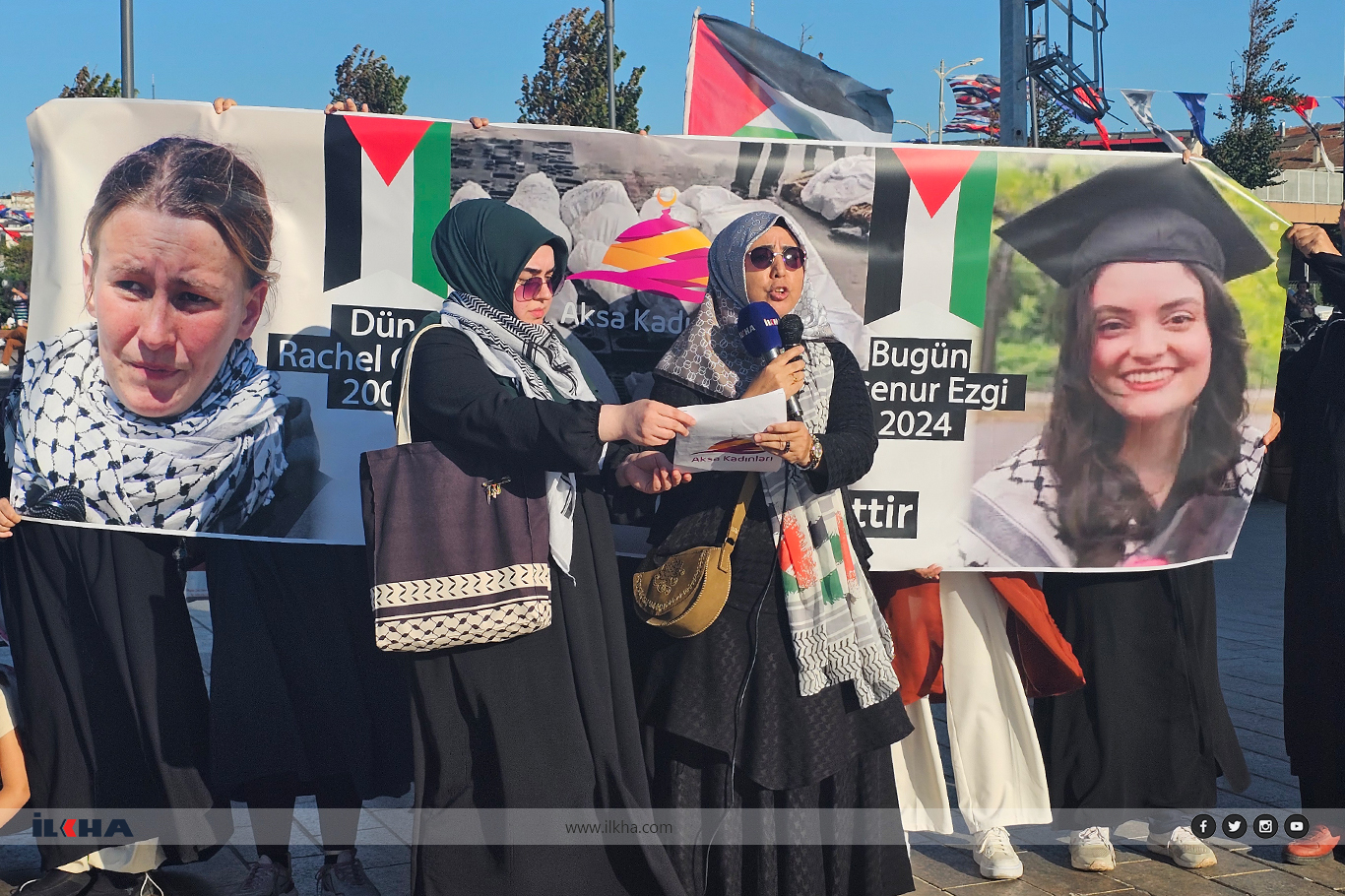 Women activists in Istanbul protest Israeli killing of Ayşenur Ezgi Eygi in West Bank