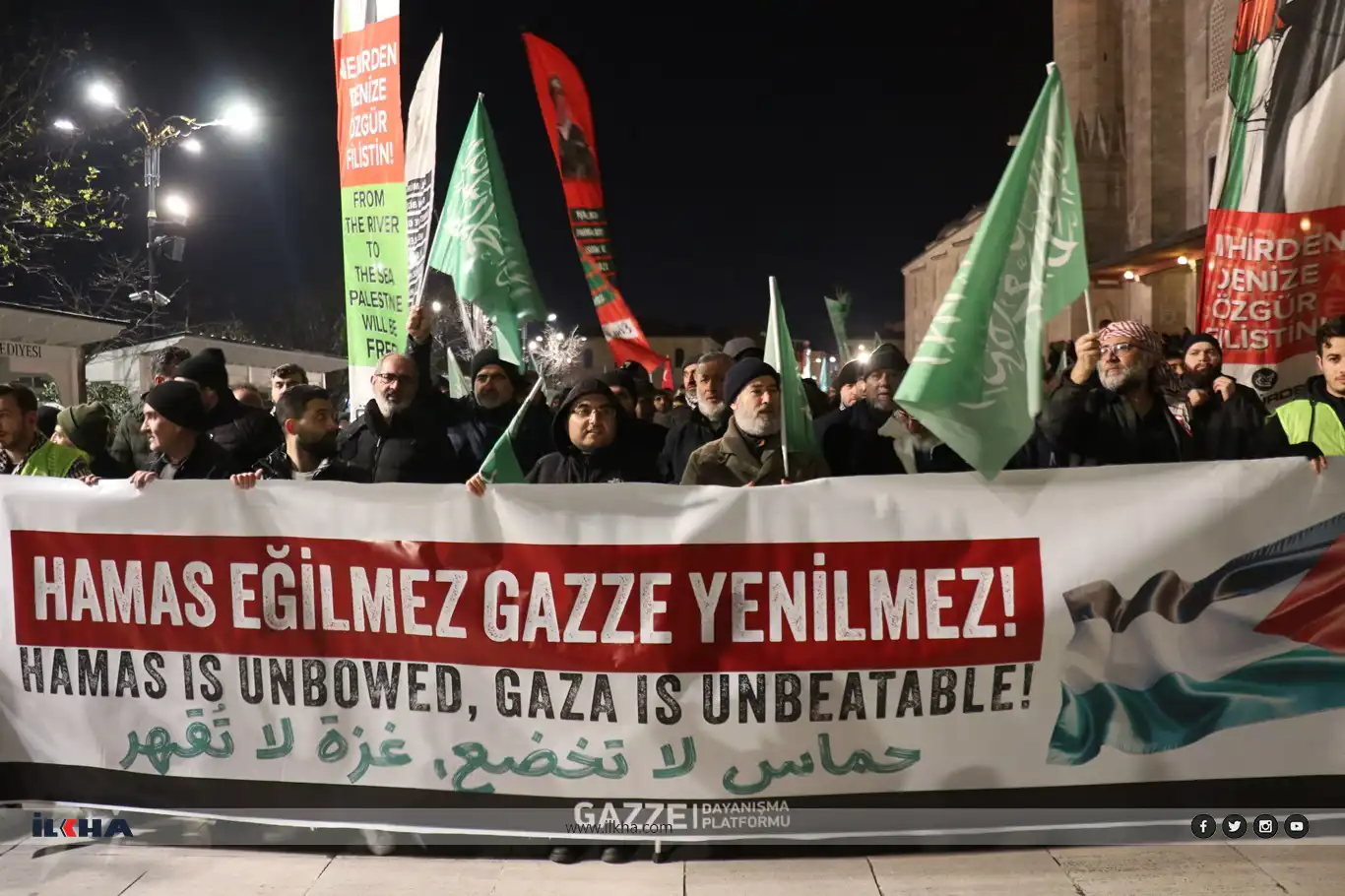 Istanbul celebrates Gaza's triumph over Israeli occupation Istanbul celebrates Gaza's triumph over Israeli occupation
