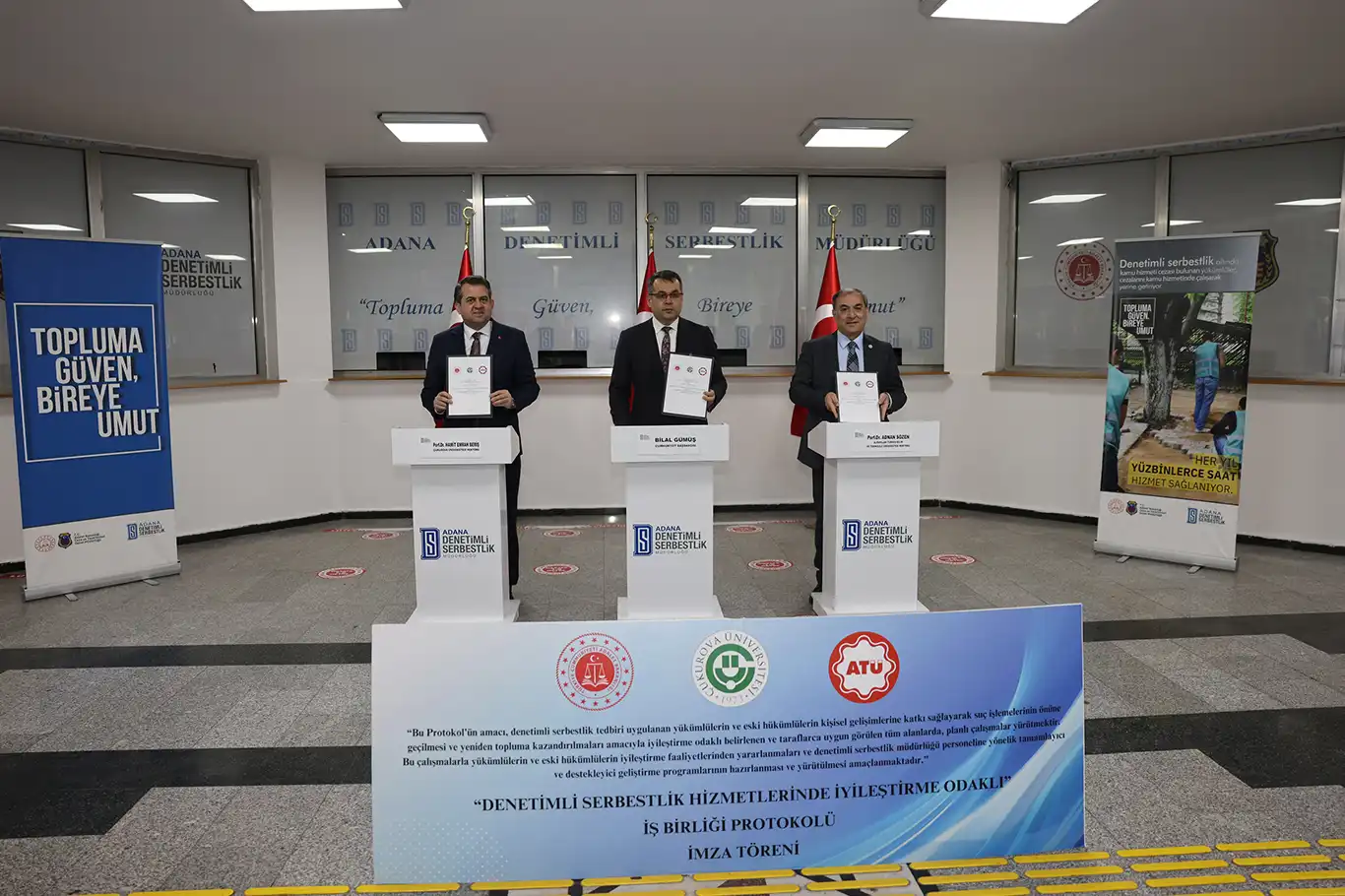 Denetimli serbestlik yükümlülerinin iyileştirilmesine katkı sağlayacak iş birliği protokolü imzalandı Denetimli serbestlik yükümlülerinin iyileştirilmesine katkı sağlayacak iş birliği protokolü imzalandı