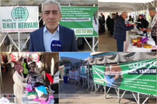 قافلة الأمل في ملاطية تنظم بازاراً خيرياً لدعم غزة