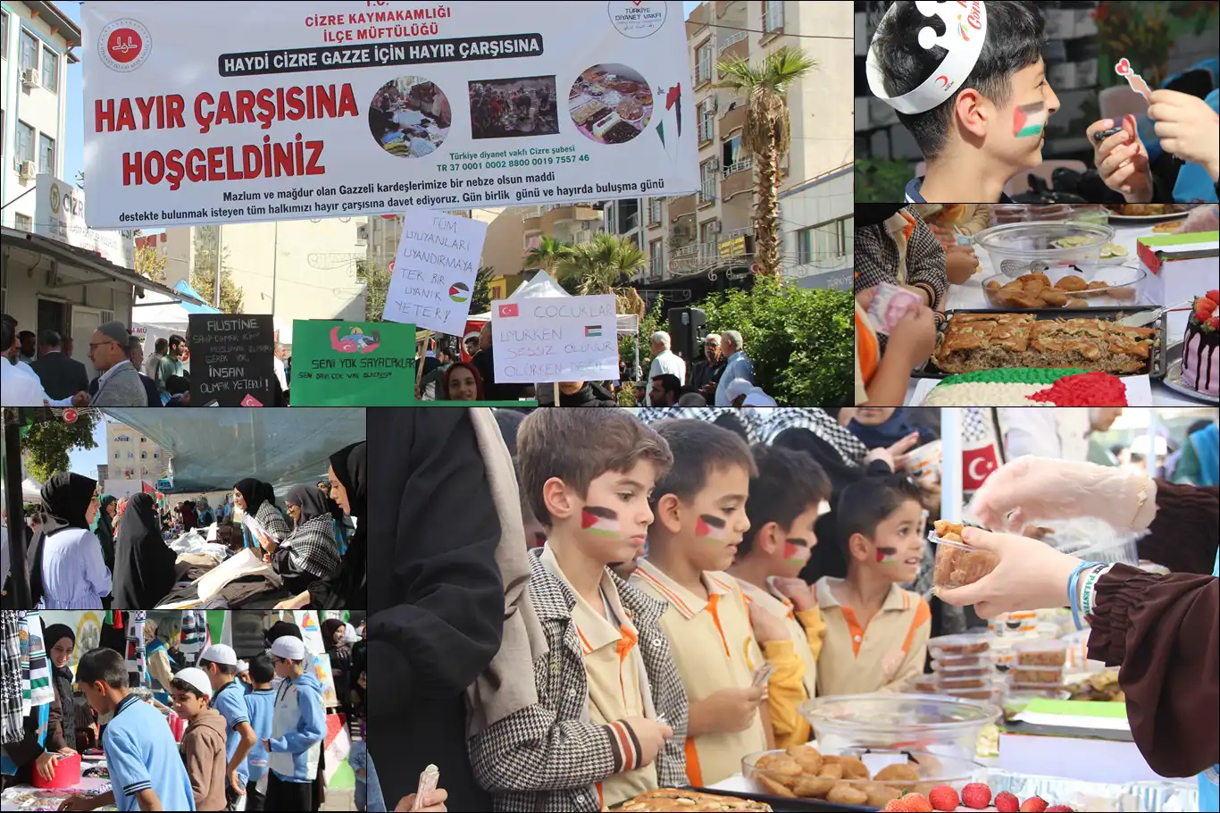 Cizre İlçe Müftülüğü'nden Gazze yararına hayır çarşısı Cizre İlçe Müftülüğü'nden Gazze yararına hayır çarşısı