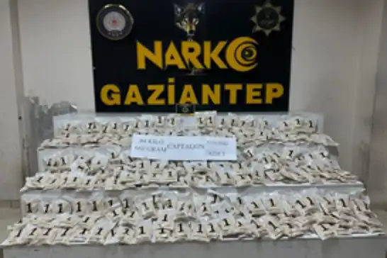 Gaziantep'te 510 bin adet uyuşturucu hap ele geçirildi
