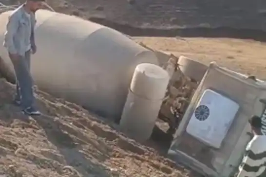 Batman'da beton mikseri devrildi: Bir yaralı