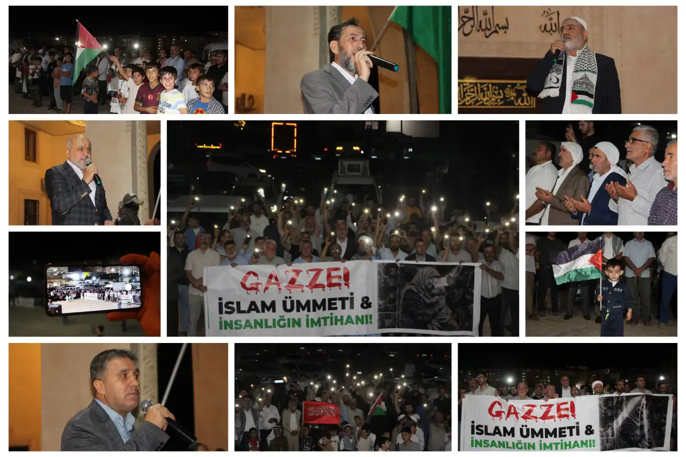 Kızıltepe halkı Gazze için meydanlara akın etti Kızıltepe halkı Gazze için meydanlara akın etti
