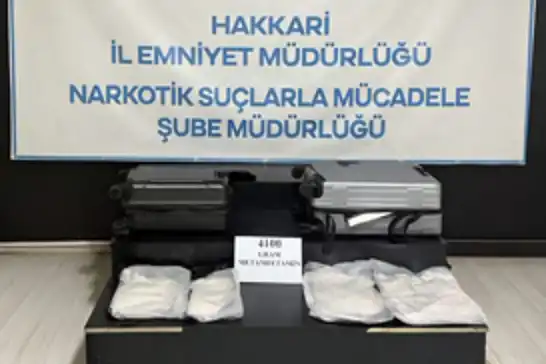 Hakkari'de 43 kilogram uyuşturucu ele geçirildi: 2 tutuklama