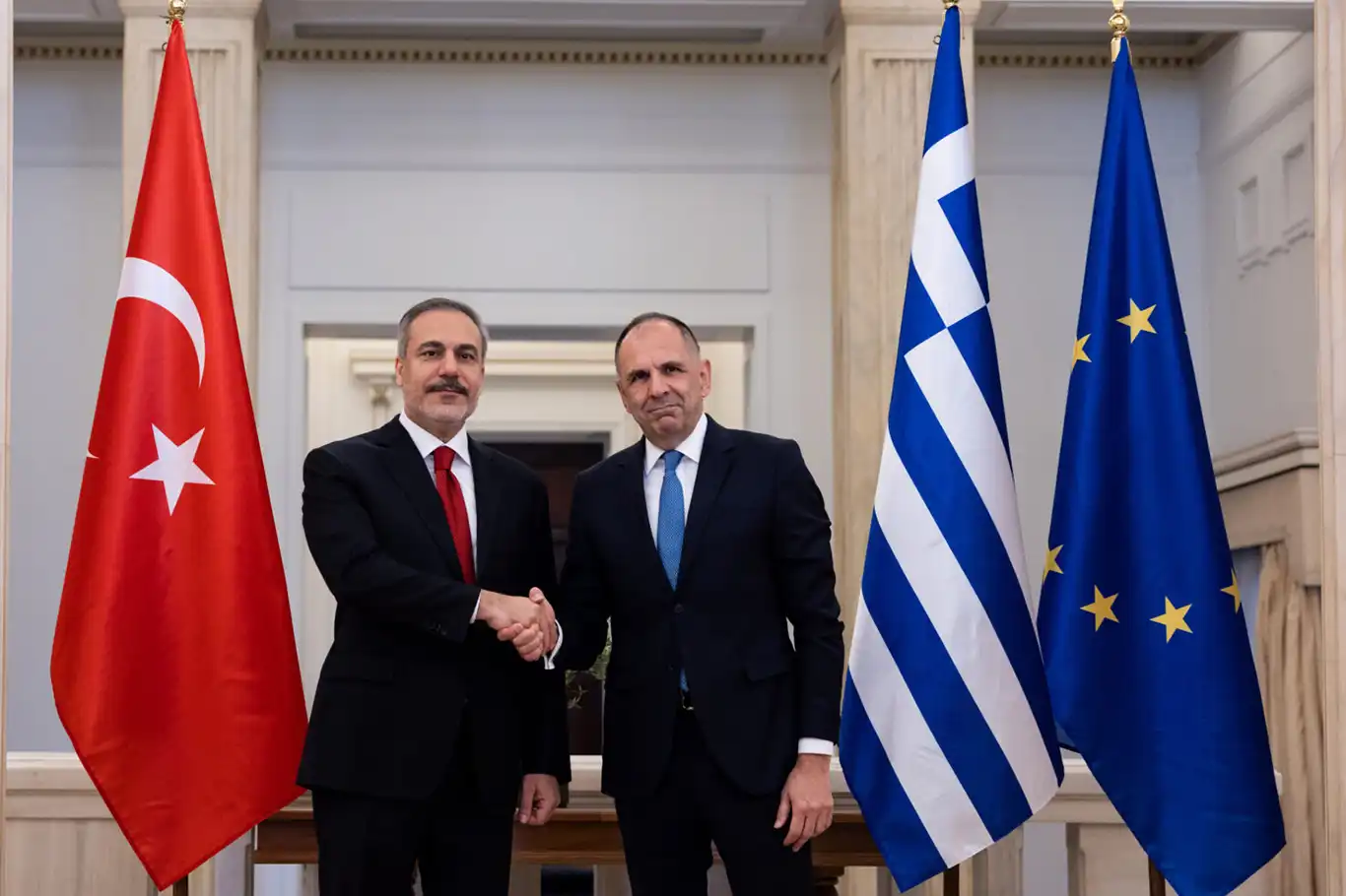 Turkish and Greek foreign ministers hold key talks in Luxembourg