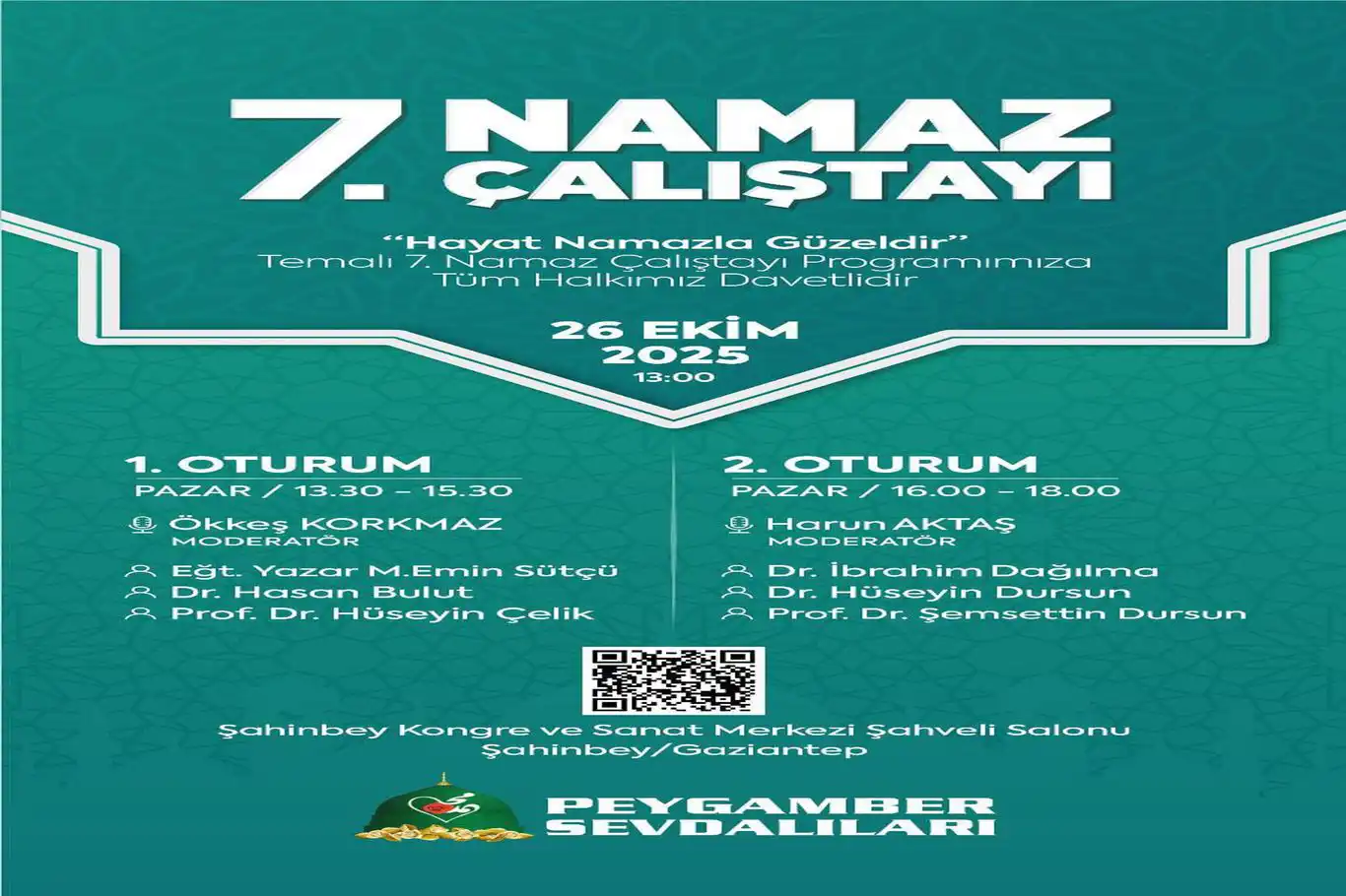 Namaz Çalıştayı'nın 7'ncisi Gaziantep'te düzenlenecek Namaz Çalıştayı'nın 7'ncisi Gaziantep'te düzenlenecek