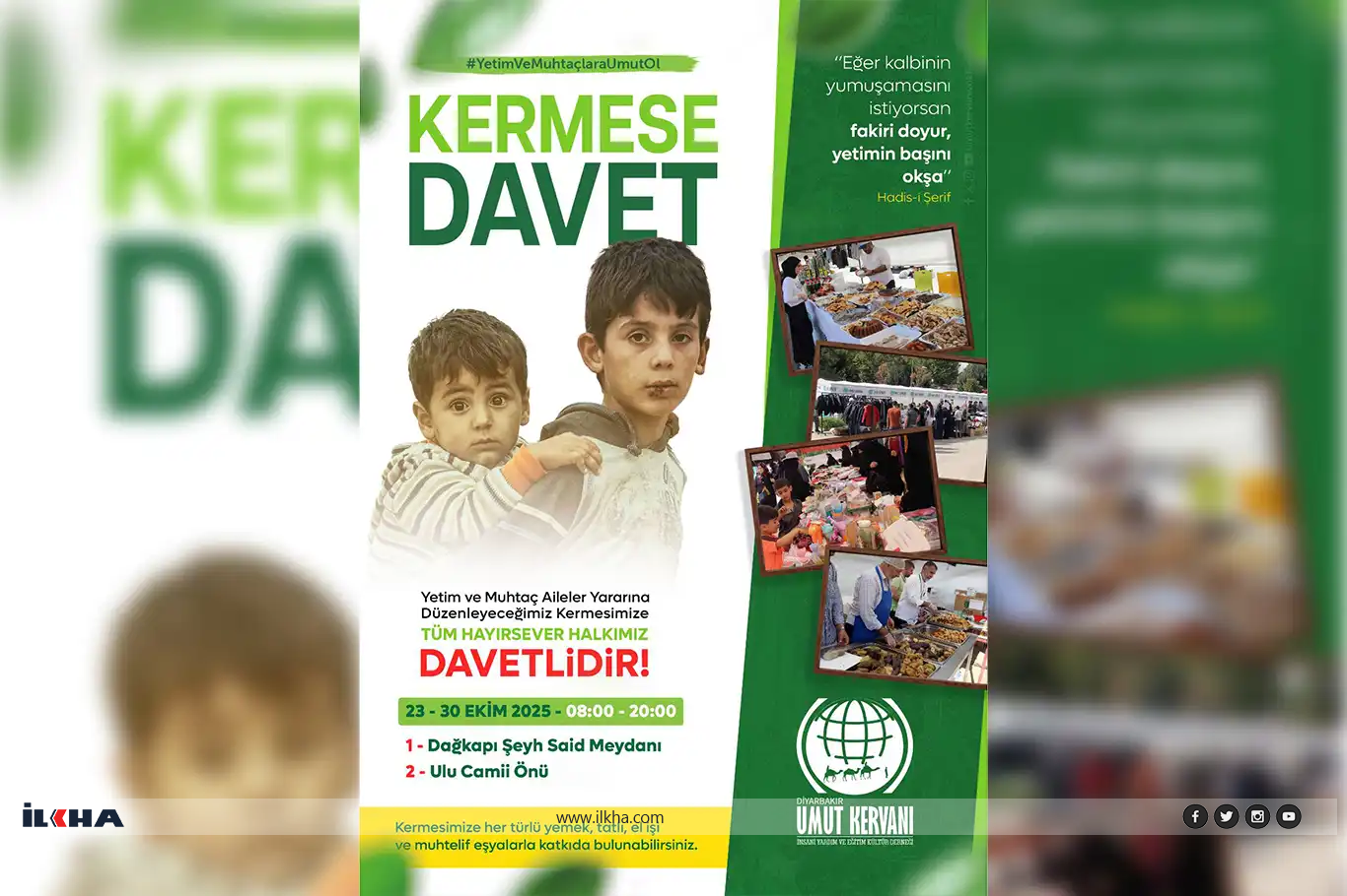 Li Dîyarbekirê ji bo mihtacan kermesek tê vekirin
