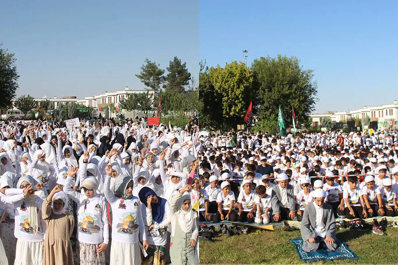 Toplumun inancıyla yine barışamıyorlar: DEM Parti, çocukların namaz kılıp tesettüre bürünmesini hazmedemedi Toplumun inancıyla yine barışamıyorlar: DEM Parti, çocukların namaz kılıp tesettüre bürünmesini hazmedemedi