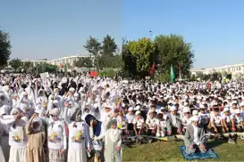 Ew hêna jî nikarin bi baweriyên civakê re li hev bikin: Partîya DEMê zarokên ku nimêj dikin û hicab li xwe dikin hezm nekir