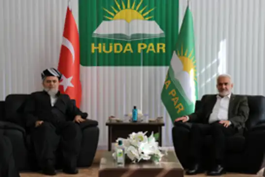 HÜDA PAR Genel Başkanı Yapıcıoğlu, Kürdistan Adalet Topluluğu Partisi Genel Başkanı Bapir’i ağırladı