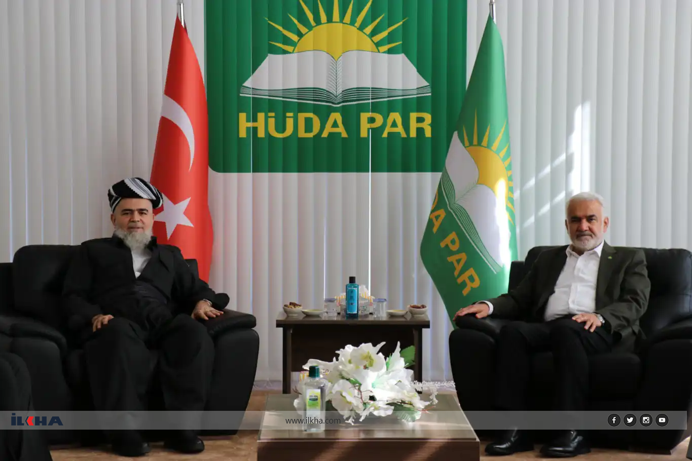 Serokê Giştî yê HUDA PARê Yapicioglu, Serokê Giştî yê Komela Dadgerî Bapîr qebûl kir