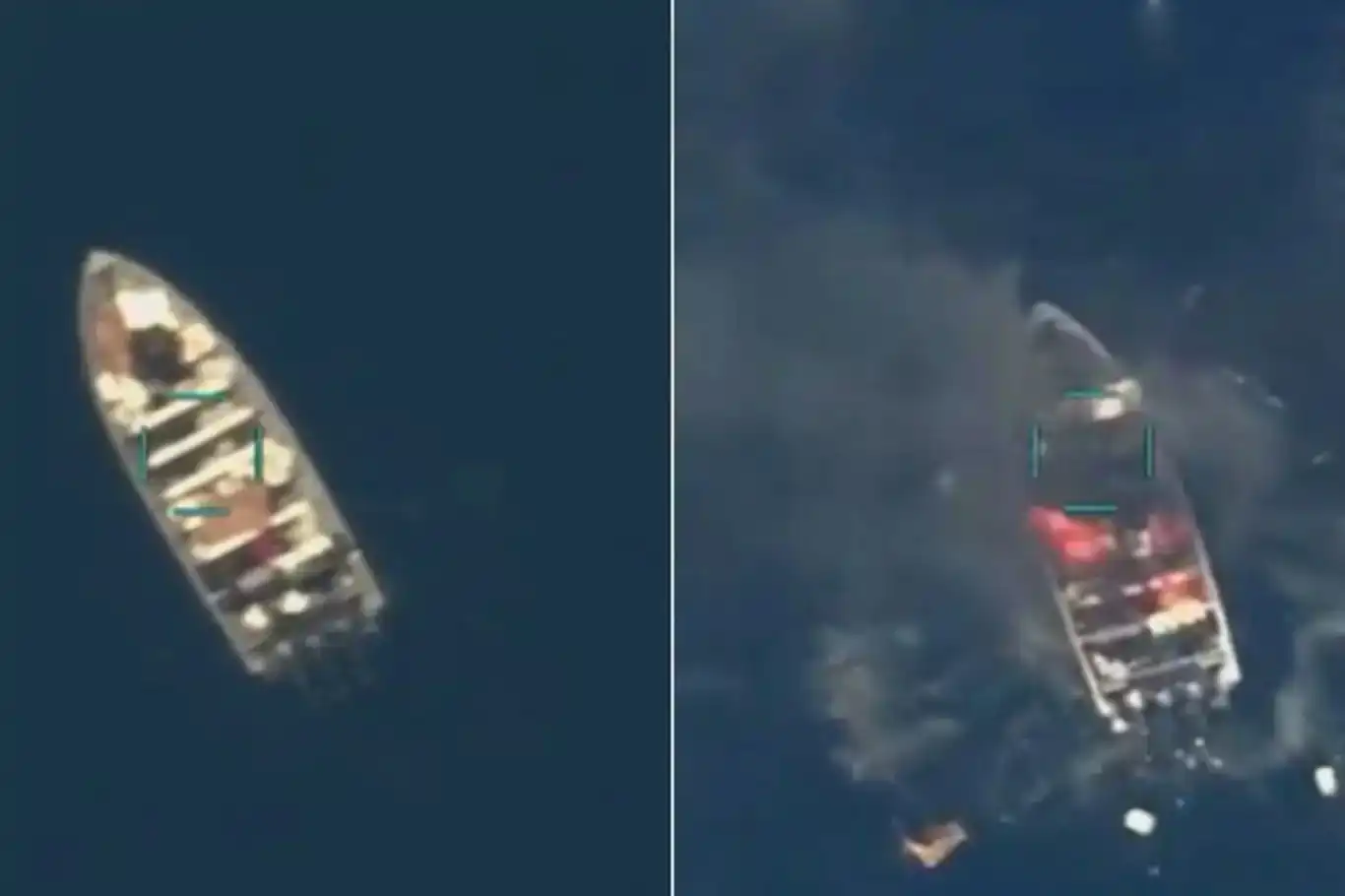 الولايات المتحدة تغرق قارباً آخراً في المحيط الهادئ الولايات المتحدة تغرق قارباً آخراً في المحيط الهادئ