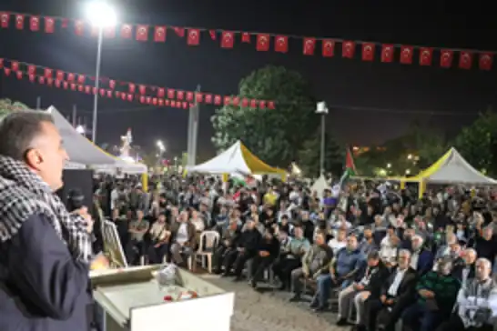 Gaziantep'te Sumud Filosu için tutulan nöbet devam ediyor