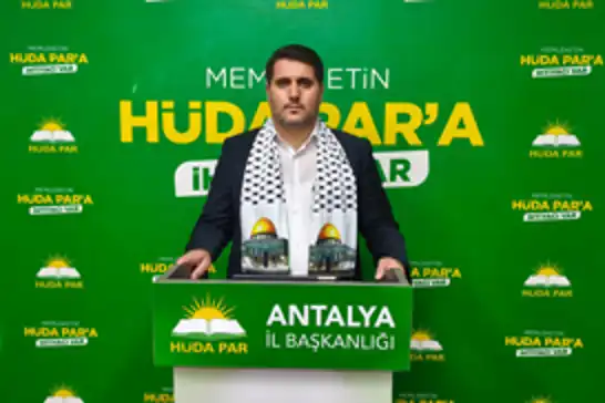 HÜDA PAR Antalya İl Başkanı Durmaz'dan Aksa Tufanı'nın 2. yılında Gazze soykırımı tepkisi