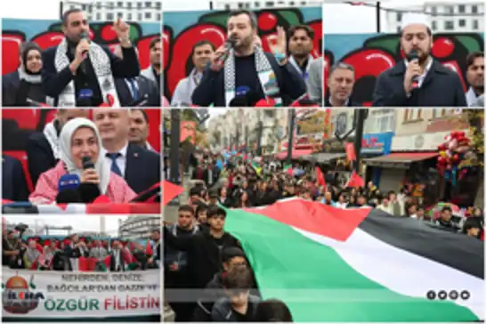 آلاف الطلاب في إسطنبول يشاركون بمسيرة "من النهر إلى البحر... حرية لفلسطين"