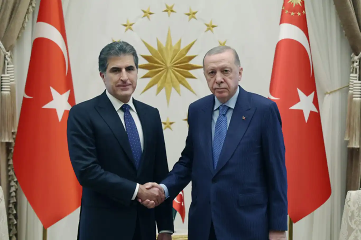Erdogan meets Iraqi Kurdish leader Barzani in Ankara