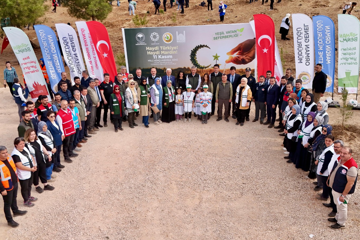 Mardin’de "Geleceğe Nefes" temasıyla 5 bin fidan toprakla buluştu