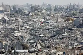 حجم الدمار في مجزرة غزة بدعم من الولايات المتحدة والغرب