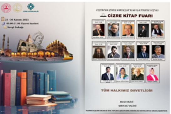 Cizre'de kitap fuarı düzenlenecek 