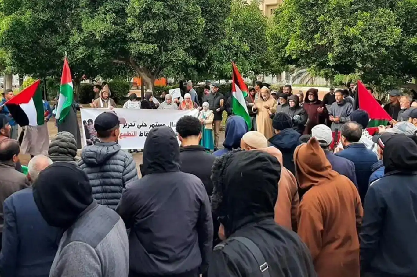 فراخوان همبستگی برای غزه و سودان در مراکش