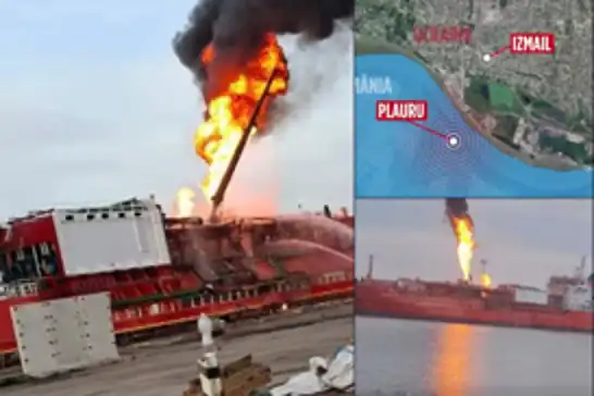 أوكرانيا..اندلاع النيران في ناقلة نفط تركية في منطقة أوديسا جراء هجوم بمسيّرة