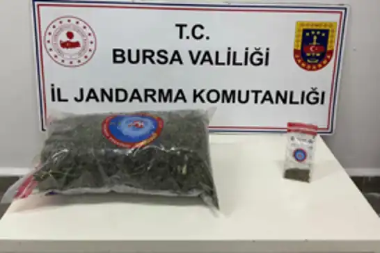 Bursa'da 4 kilo 200 gram kubar esrar ele geçirildi: 1 gözaltı