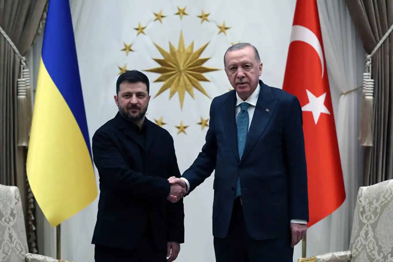 Cumhurbaşkanı Erdoğan, Ukrayna Devlet Başkanı Zelenskiy ile görüştü