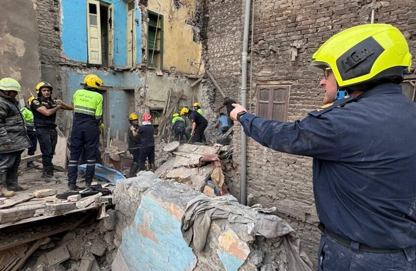 مصر.. انهيار مبنى بالقاهرة أثناء افتتاح المتحف الكبير