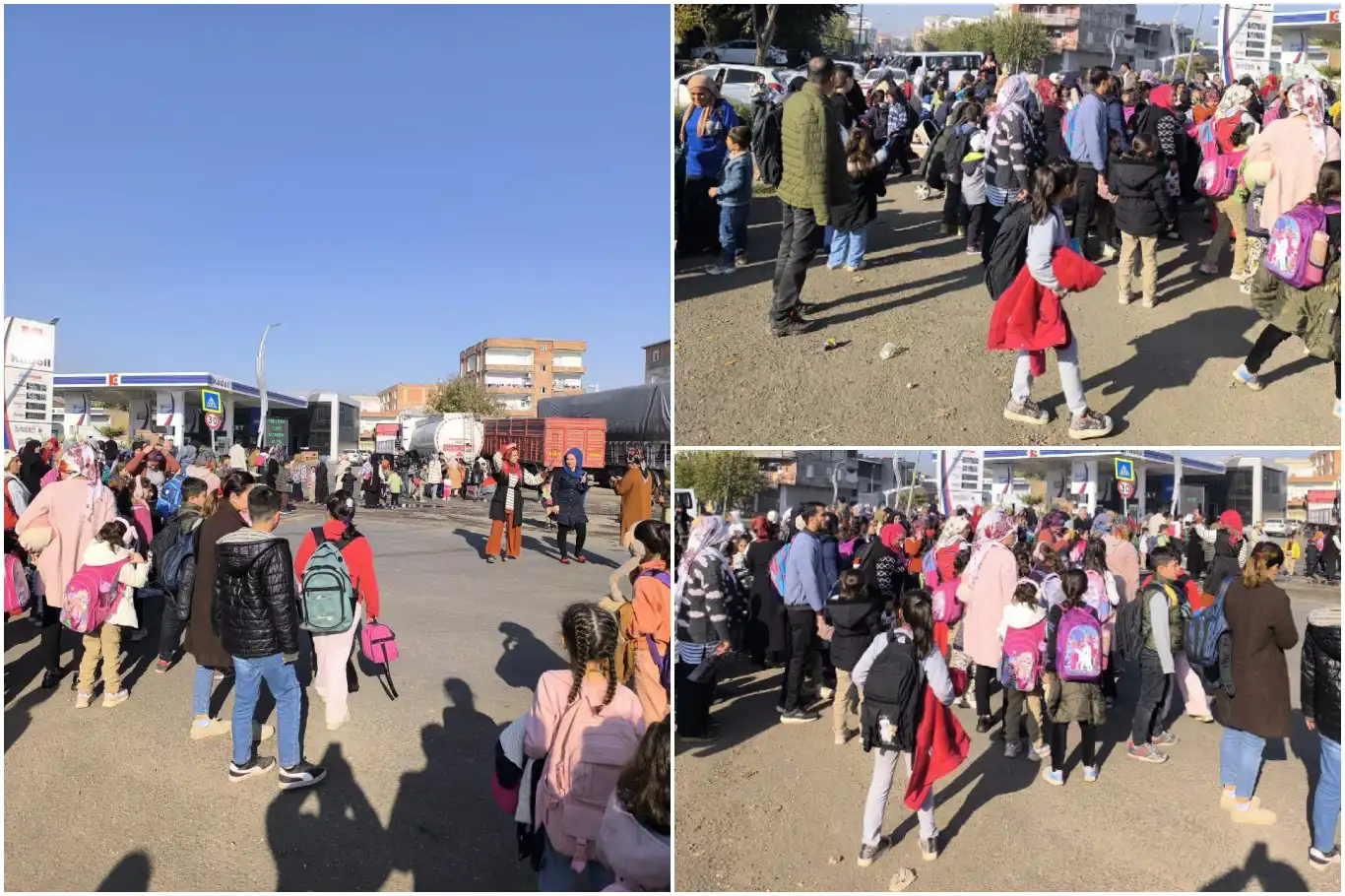 Diyarbakır'da okul yolunda ağır yaralanan öğrenci için veliler yolu kapattı