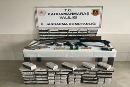 Kahramanmaraş’ta silah ve mühimmat kaçakçılığı operasyonu