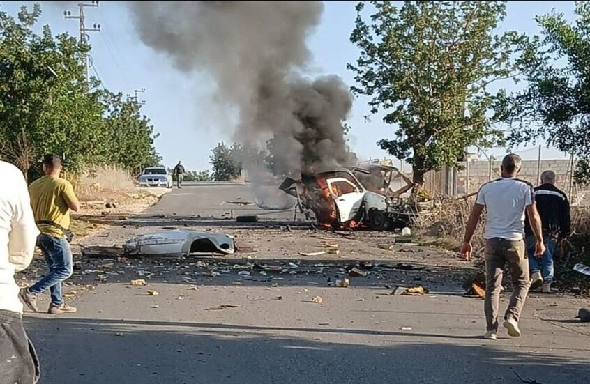 إسرائيل تستهدف سيارة بصاروخين جنوب لبنان