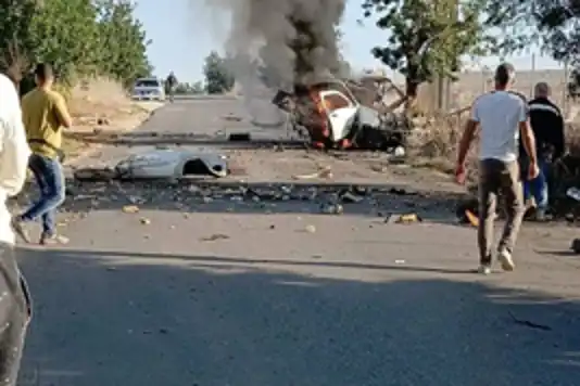 رژێمی داگیرکەر ئۆتۆمبێلێکی لە لوبنان کردە ئامانج: کەسێک شەهید بوو