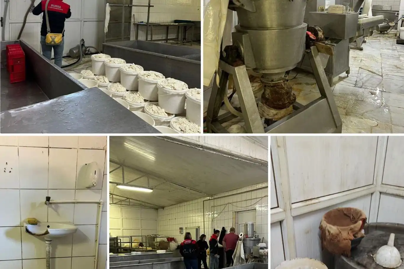 Bursa’da uygunsuzluk tespit edilen bir süt işletmesinin faaliyetleri durduruldu