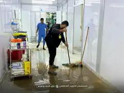 الأمطار الغزيرة تغرق مستشفى الكويت الميداني في خان يونس